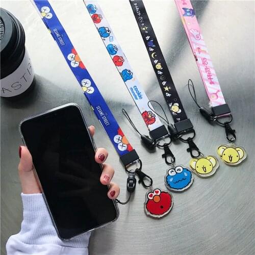 Phone Lanyard Cute Cartoon Neck Strap Lanyards for keys ID Card Gym Mobile Phone Straps USB badge holder DIY Hang Rope Lariat