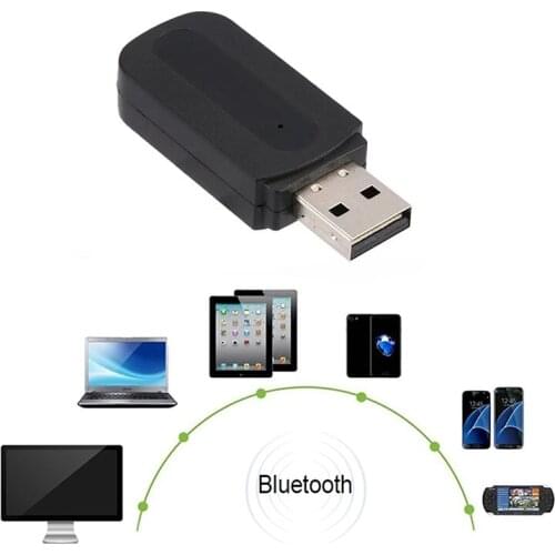 Dual Output Car USB Bluetooth AUX Wireless Car Audio Receiver A2DP Music Receiver Adapter For Android/IOS Mobile Phone