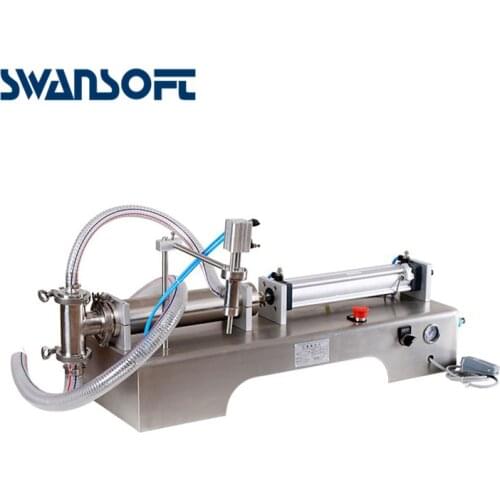 SWANSOFT 5-100ml Horizontal Pneumatic liquid Filling Machine Liquid Oil Milk Juice Drink filling machine