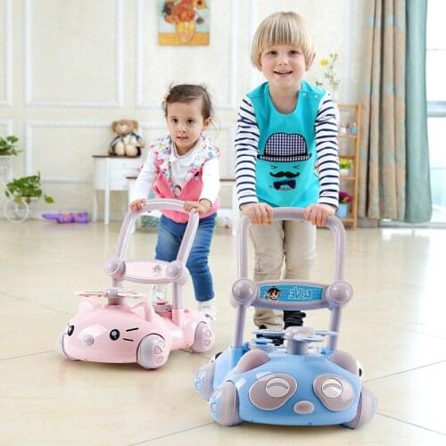 Artfunning Adjustable speed baby walker with music 6-18 months anti-rollover mute stroller free Shipping