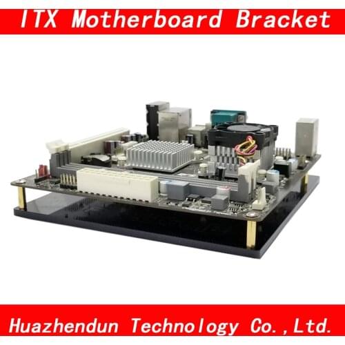 ITX Motherboard bracket DIY BLACK acrylic itx Motherboard Graphics video Card Tray for Computer Thicken 4.5MM