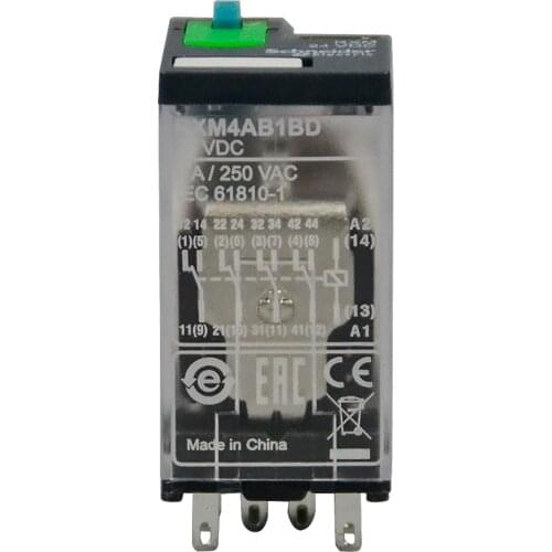 RXM miniature relays without LED RXM4AB1JD RXM4AB1BD RXM4AB1ED RXM4AB1FD RXM4AB1MD 4CO-6A