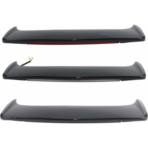 Motorcycle Painted Trunk Spoiler With LED Light For Honda Goldwing GL1800 GL1800 2001-2017 Red Smoked Clear