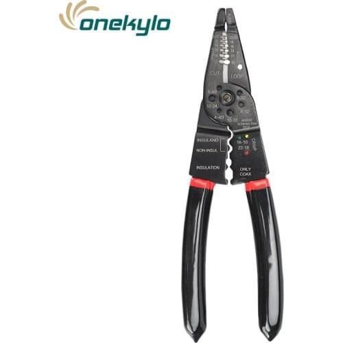 MT-113 multifunctional Wire Cutting stripper electrician tool 7in1 criming plier AWG24-10 terminal Crimping Tool