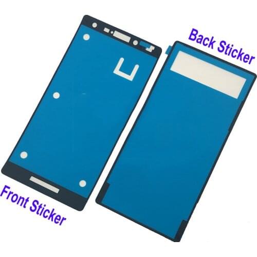 Original Ymitn New for Sony Xperia M2 S50H S50T D2303 D2305 Front LCD Screen Sticker + Battery Back Cover Sticker Adhesive Tape