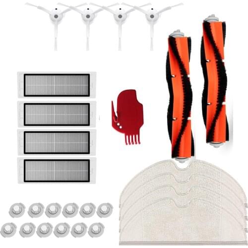 Main brush Washable Filter Side brush for Xiaomi Roborock T65 S5 S50 S51 S55 E4 Robot Vacuum Cleaner Mopping Cloth accessories