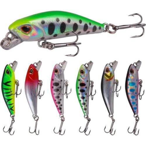 1pcs 45mm 3.5g Mini Lure Jerkbait Slow Sinking Minnow Hard Artificial Wobbler Bait For Trout Perch Bass Fishing Accessories