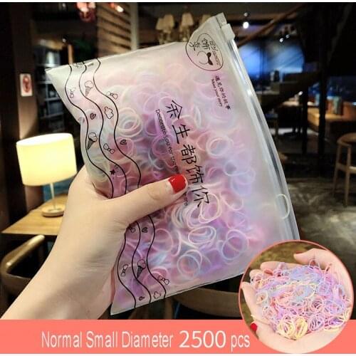 Women Girls Disposable Elastic Hair Bands Baby Kids Ponytail Holder Rubber Ropes Hairstyle Gums Scrunchies Hair Accessories