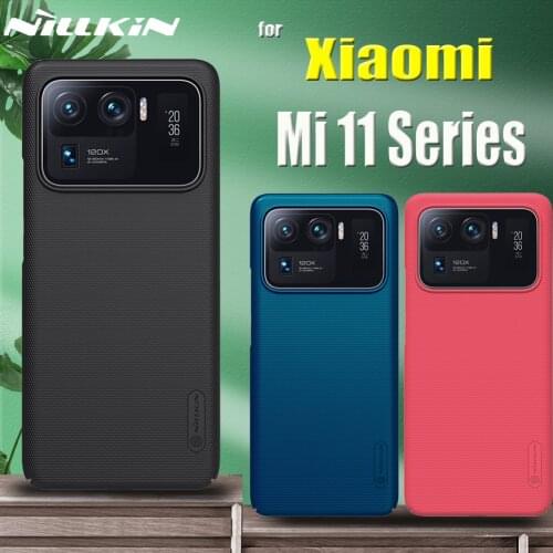 Nillkin Frosted Shield Hard PC Case for Xiaomi Mi 11 Ultra 5G Mi11 Pro M11 Lite 4G Mi 11X Pro 11i Phone Back Plastic Cover