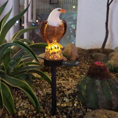 Solar Powered Garden LED Lights Owl Animal Pixie Lawn Ornament Waterproof Lamp Unique Christmas Lights Outdoor Solar Lamps