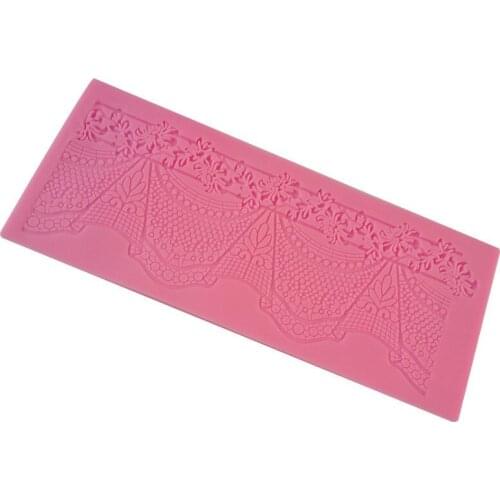 Silicone Lace Fondant Cake Decoration Flower Mould Sugar Embossed Mat Cake Kitchen Accessories Decoration Tool