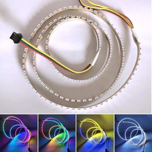 SK6812 4020 LED Side Emitting Thin Light Tape LED Strip 60 72 120 144leds/m WS2812B IC Addressable Non-Waterproof DC5V 1m 2m 5m