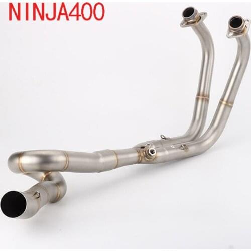 Motorcycle refitted exhaust pipe NINJA400 slewing front Link Pipe Motorcycle modified link pipe For NINJA400
