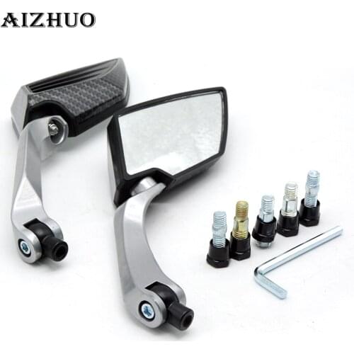 Universal 8MM 10MM motorcycle rearview Side mirror For Kawasaki ZX-10R ZX-6 ZX-6R ZR-6R ZX-7R ZX-12R ZX-14R SUZUKI GSR600 GSR750