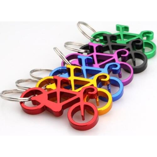 Bike Bottle Opener Bicycle Keychain Keyring Bottle Wine Beer Openers Kitchen Tools Random Color LX6190