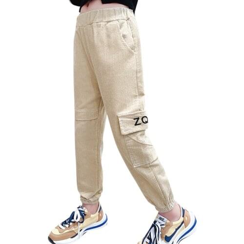 Girls Corduroy Pants Solid Color Girls Pants Solid Color Sweatpants For Children Spring Autumn Girl Clothes