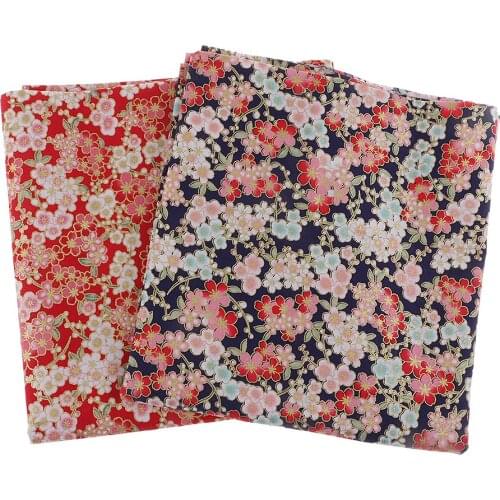 1 Meter 59 Inch Wide Vintage Sakura Cherry Blossom Quilting Fabric for Cheongsam Chinese Janpanese Costume Kimono Sewing