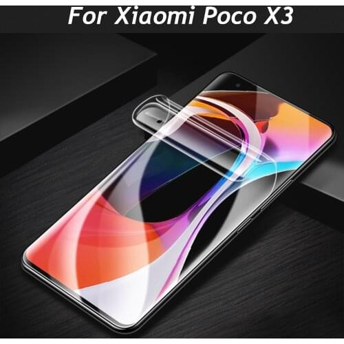 Explosion Proof Hydraulic film For Xiaomi Poco X3 nfc Screen Protector not glass for Xiaomi Poco M2 Mi 10 Ultra HD soft Top film