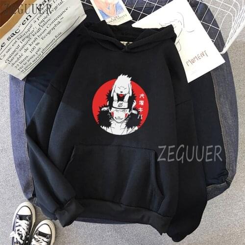 Inuzuka Kiba Women Sweatshirt Hoodie Cute Hip Hop Kawaii Ullzang Harajuku Korean Funny Vintage Dropshipping Print Punk Clothes