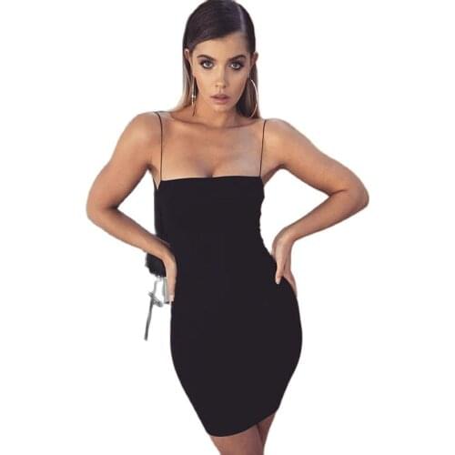 Sexy Dress White Color Fashion 2021 Sleeveless Backless Strap Dresses Summer High Quality Sexy Bodycon Dress for Women