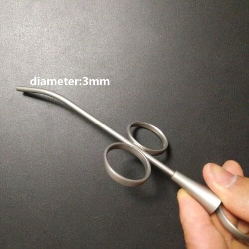 1Pcs Bone Graft Syringe Curved 3mm Grafting Injector Dental Implant Instruments