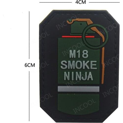 3D PVC Patch US Army Military Patch Tactical Badges Hook Rubber Smoke Patches Drop Shipping
