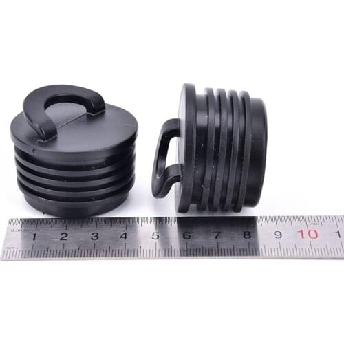 4Pcs Black Rubber Kayak Marine Boat Scupper Stopper Drain Holes Plugs Rafting