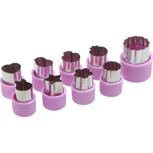 Food Decor Cute Shaper Durable Kitchen Tool Cutter Mold 9Pcs/set Cake Cutting Vegetable Fruit DIY Cutting Cutter Set