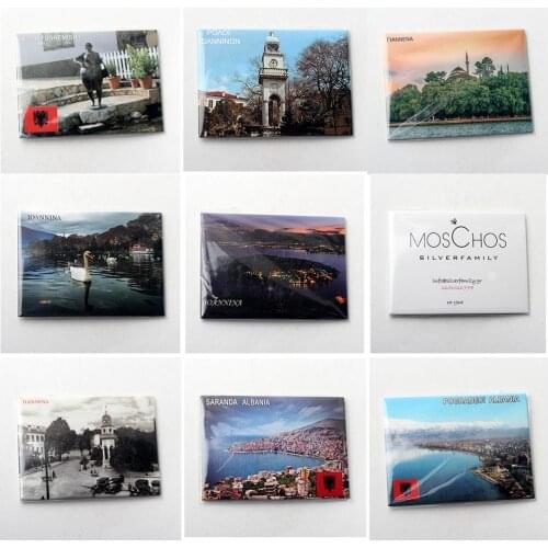 Albania Ioannina Fridge Magnetic Fridge Magnets Tourist Souvenirs Magnetic Refrigerator Stickers Home Decoration