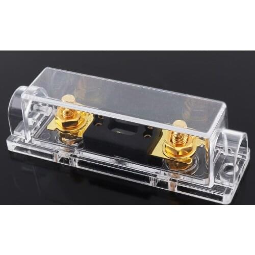 1 Way 100A Car Audio Power Fuse Holder Auto Truck Audio Amplifier Circuit Breaker Fuse Holder Stereo Audio Amplifier Refit Fuse