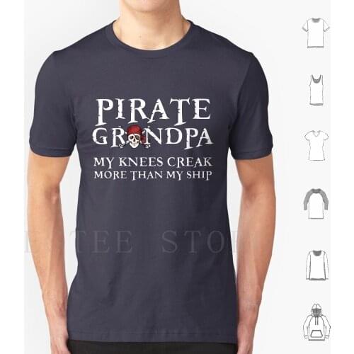 Pirate Grandpa T Shirt Print Cotton Pirate Grandpa Pirate Grandpa Pirate Grandfather Pirate Grandparent Grandfather Pirate