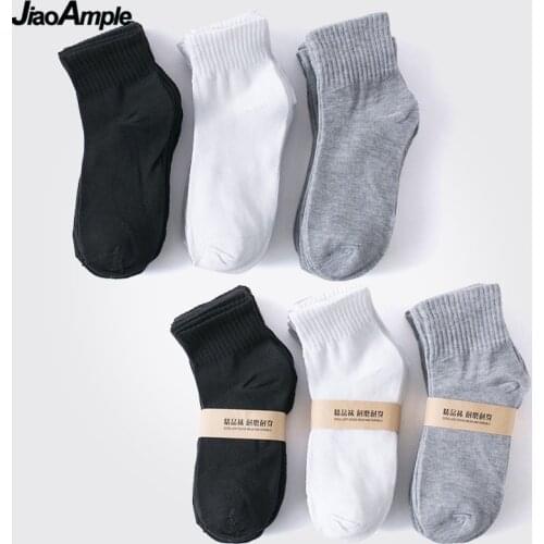 JiaoAmple Mens Black Socks