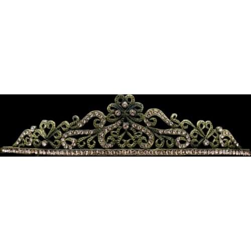 Bridal Hair Jewelry Accessories Rhinestone Wedding Crowns Austrian Crystals Vintage Tiaras for Women Birthday Crown CR15007