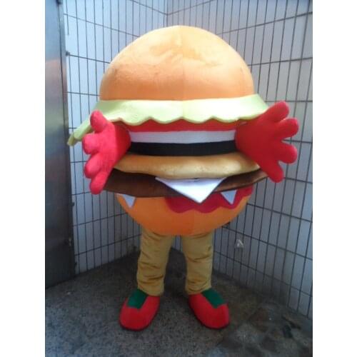 Hamburger mascot costume custom fancy dress cosplay kits Cartoon mascotte costume carnival costume fancy costume