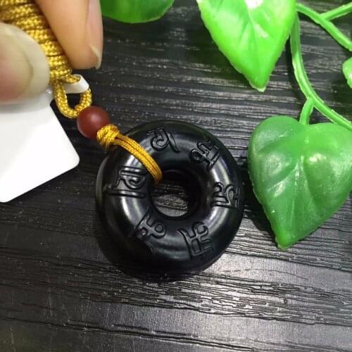 Natural and Tian Yu Bing Qing Yu Jie Lotus Pendant Pendant necklace sweater chain