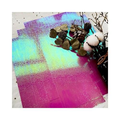 A4 Laser Pink Metallic Embossed Coated Paper Pack Craft for DIY Scrapbooking Planner/Card Making/Journaling Project/Home Deco