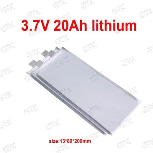 GTK 3.7v 20Ah Li-polymer 3.7v 20Ah lipo battery for diy 12v 24V 36V 40Ah scooter ebike golf cart vehicle surfboard Go Cart RV