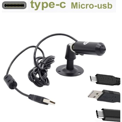 1080P 720P OTG Micro USB Pin Hole Camera 0.1Lux UVC USB Type-C USB MinI Bullet Camera for Helmet Police Industrial Inspection