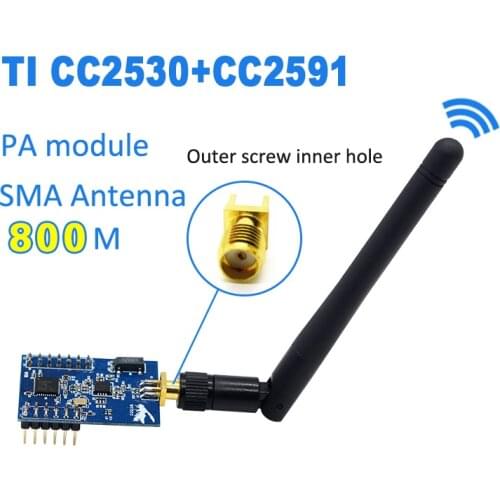 ZigBee Module Wireless PA Power Amplifier Development Board SMA Antenna CC2530+CC2591