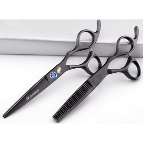6 inch Cutting Thinning Styling Tool Hair Scissors Stainless Steel Salon Hairdressing Shears Regular Flat Teeth Blades