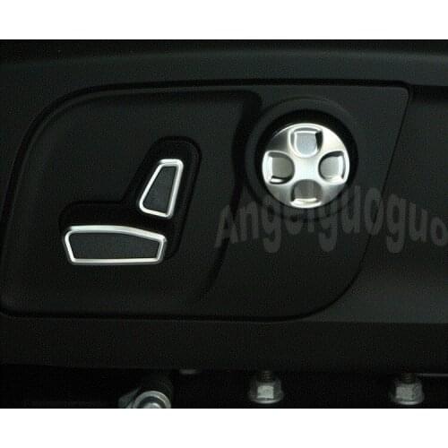Angelguoguo Car Interior Decoration for For Maserati Levante/Ghibli sedan/ Quattroporte Auto Seat adjustment button switch trim