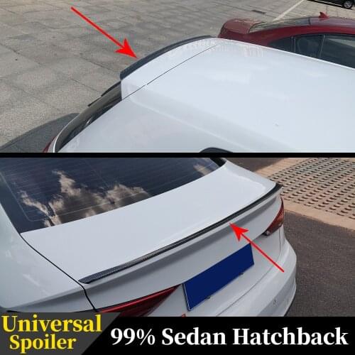 Universal 1.2M 1M Sedan Hatchback Car Rear Trunk Lid Car Spoiler Wing For Mercedes W204 BMW 3 Series Honda Civic Audi A3 VW Golf