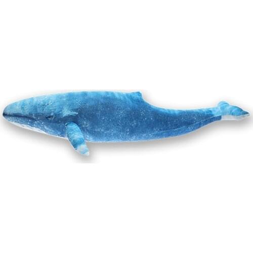 High Quality blue big whale plush toy soft sleeping pillow doll cushion best gift for girlfriend 4 size
