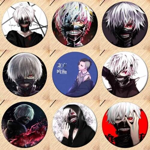 1PCS Japan Anime Tokyo Ghoul Album Brooch Pin Badge Accessories For Clothes Hat Backpack Decoration Men Women Boy Girl Gifts