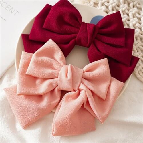 Three-layer Big Bow Spring Clip Lady Hair Clip Sweet Japanese Style Girl Hairgrips Holiday Gift Women Headwear Hair Accessories