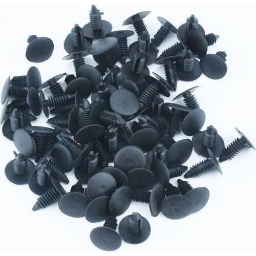 20/50Pcs Auto Fastener Fit 8mm Hole Nylon Car Clips Fender Bumper Shield Retainer Plastic Rivet for GM Ford Chrysler Automobile