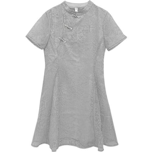 2021 new cheongsam dress retro fairy skirt dresses women