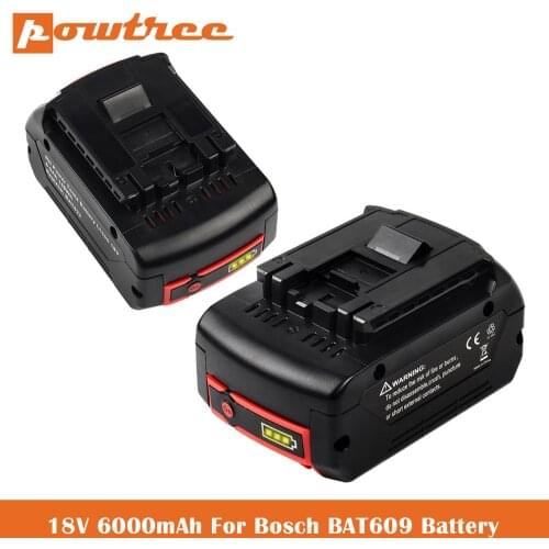 18V 6.0ah 100% Original Rechargeable lithium ion battery for Bosch 18V 6.0A backup battery portable replacement BAT609