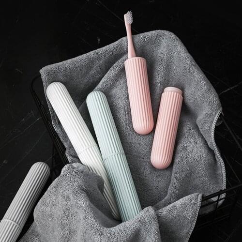 Fashion Protect Toothbrush Tube Cover case Household Travel Portable Dustproof Toothbrush Case Box 3.1*3.1*21.9cm
