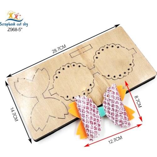 Bow DIY Z968 Muyu Wooden Mold Scrapbook Cutting Dies Suitable For Market General Machines